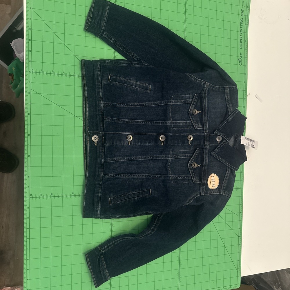 Place Denim Jean Jacket Girl's Size 7/8 New With Stretch